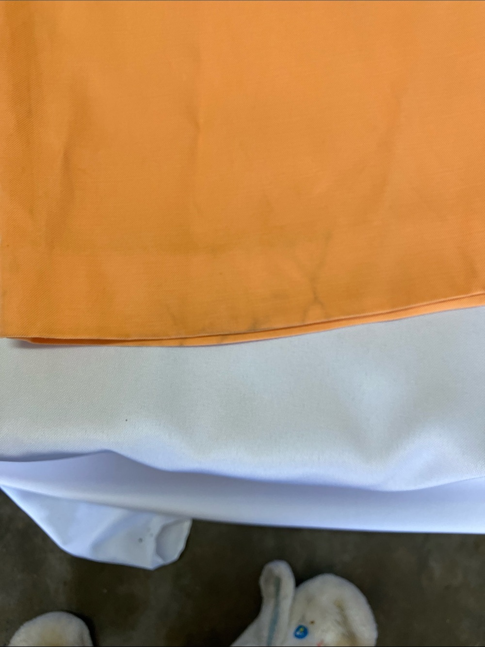 DKNY Wide Leg Cargo Pants in Bright Orange - Picture 12 of 13